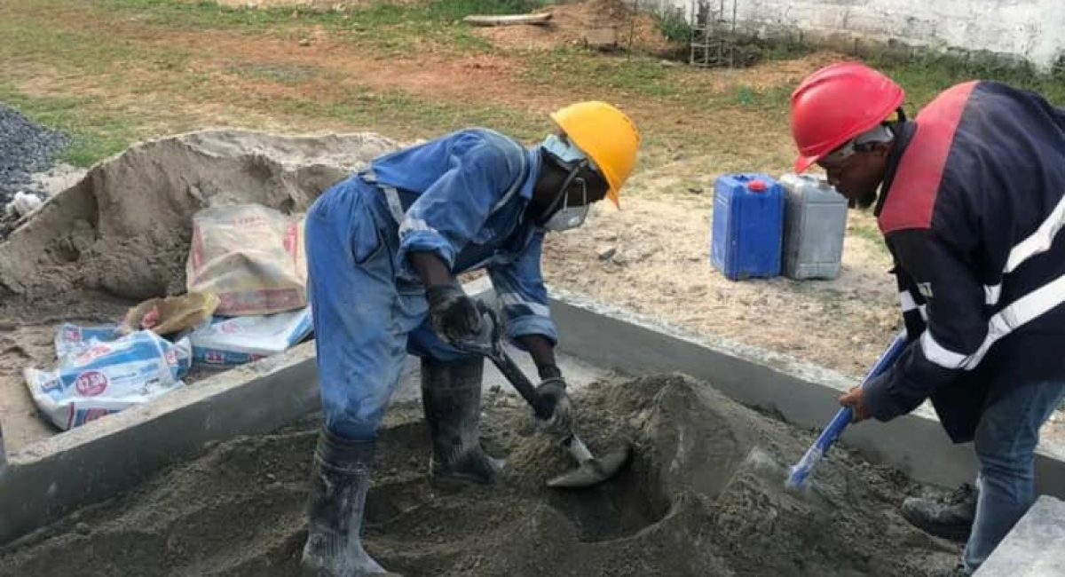 Construction of metering skid foundation at Vivo energy,Kurasini terminal depot.2