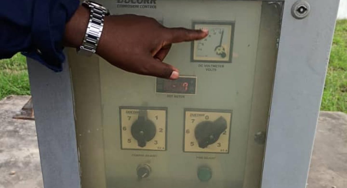 Inspection of cathodic protection system of aboveground petroleum storage tanks at VIVO ENERGY (ENGEN),kurasini terminal-Dar es salaam.October,2020.